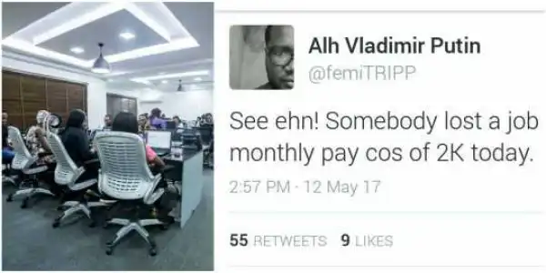 How Nigerian Man Loses Job Of N120k Pay Because Of N2k